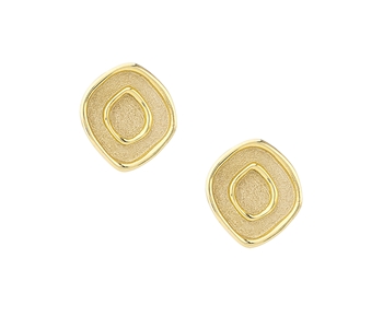 Gold handmade earrings in 14K