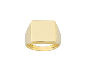 Gold signet ring in 14K