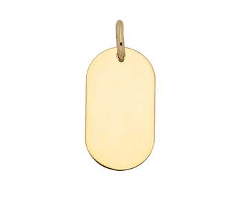 Gold identity pendant in 14K 