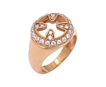 Gold fancy ring in K14
					