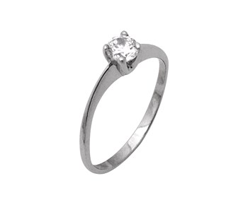 Gold solitaire ring in K14
										
