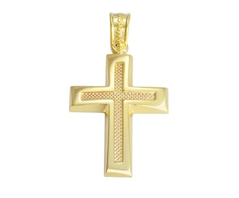 Gold cross in K14
										