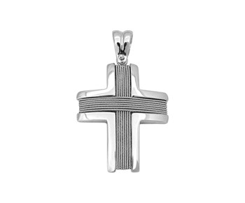 Gold handmade cross in 18Κ
					