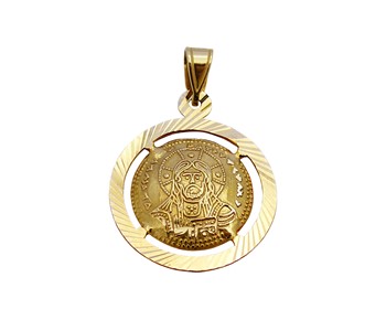 Gold fashion pendant in 14K
					