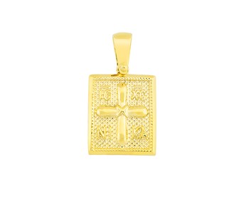 Gold fancy pendant in 14K
					