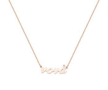 Gold fashion necklace in 14K
					