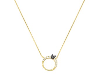 Gold fashion necklace in 14K
										