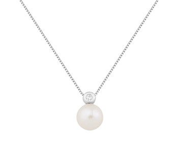 Gold fashion necklace in 14K
										