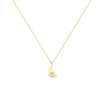 Gold fashion necklace in 14K
										