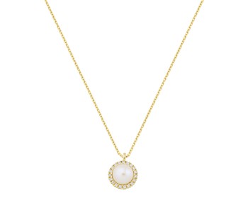 Gold fashion necklace in 14K
										