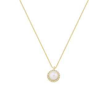 Gold fashion necklace in 14K
										