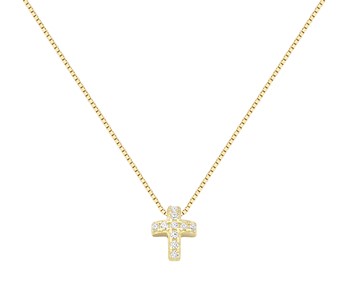Gold fancy necklace in 14K
										