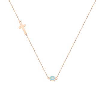 Gold fancy necklace in 14K
										