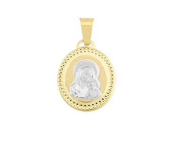 Gold fashion pendant Madonna in 14K
										