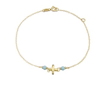 Gold  fashion bracelet in 14K
										