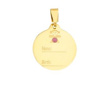 gold pendant in 14k
										