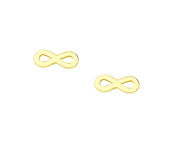 Gold earrings in 14K
					