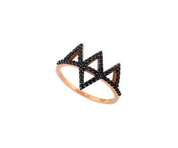 Gold fashion ring in 14K
					