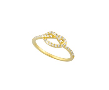 Gold ring with stones 14K
										