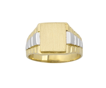 Gold mens ring in 14K