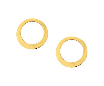 Gold fashion earrings in 14K