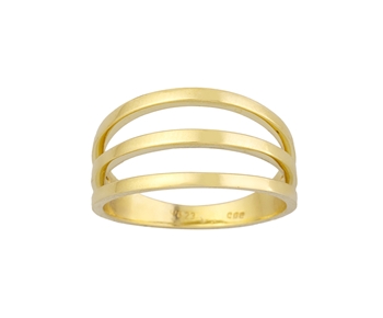 Gold fashion ring in 14K