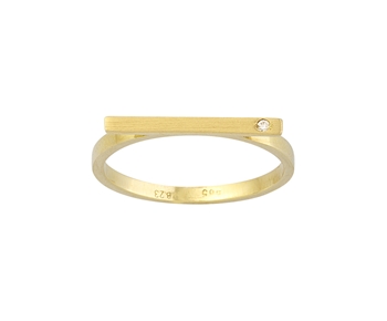 Gold fashion ring in 14K