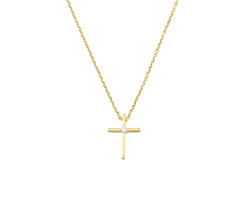 Gold fashion necklace in 14K