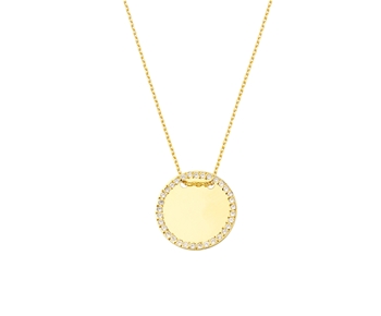 Gold fashion necklace in 14K