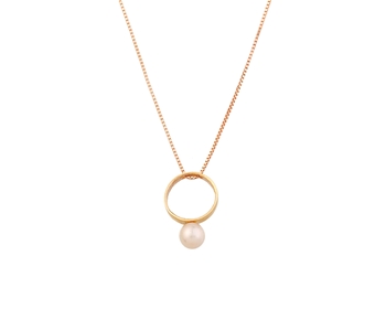 Gold fashion necklace in 14K