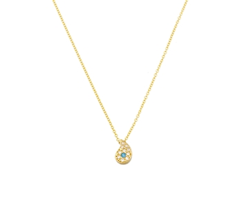 Gold fashion necklace in 14K