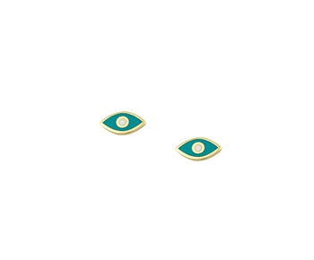 Gold fashion earrings in 14K