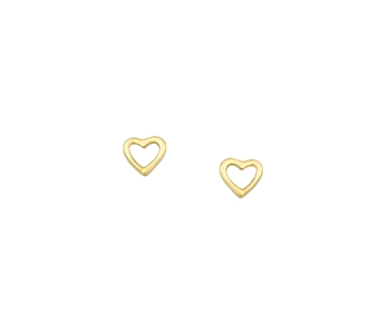 Gold fashion earrings in 14K