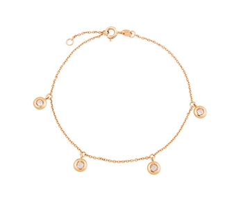 Gold fashion bracelet in 14K