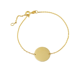 Gold fashion bracelet in 14K