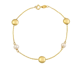 Gold fashion bracelet in 14K