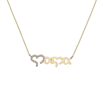 Gold fashion necklace in 14K 