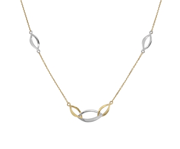 Gold fashion necklace in 14K 