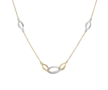 Gold fashion necklace in 14K 