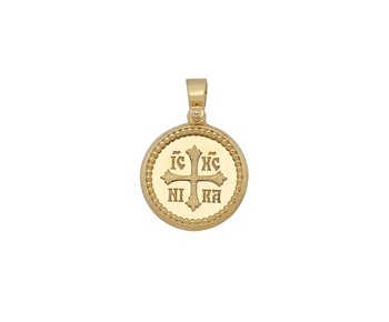 Gold fashion pendant in 14K 