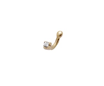 Gold nose earring in K14