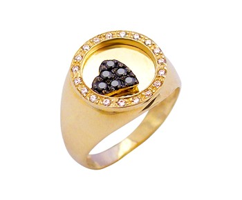 New style gold glamorous ring in K14
										