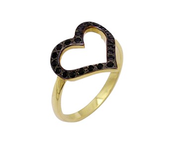 New style gold glamorous ring in K14
										