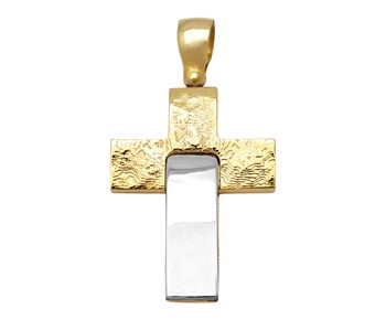 Gold cross in K14
										