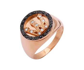 New style gold glamorous ring in K14
					