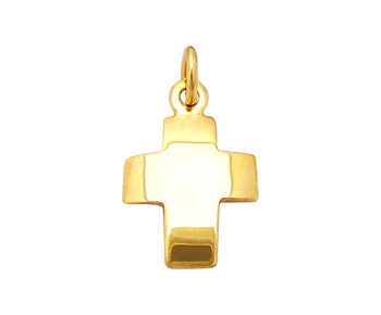 Gold cross in K14
					