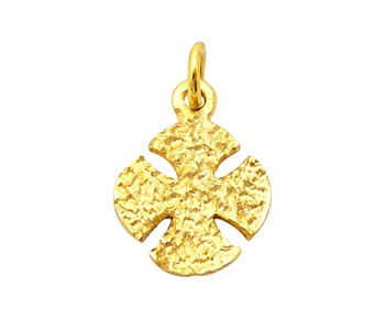 Gold cross in K14
										