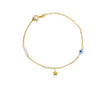 Gold baby bracelet in K9 
										