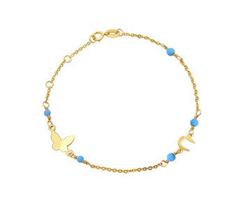 Gold baby bracelet in K9 
										