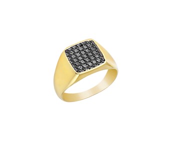 New style gold glamorous ring in K14
										